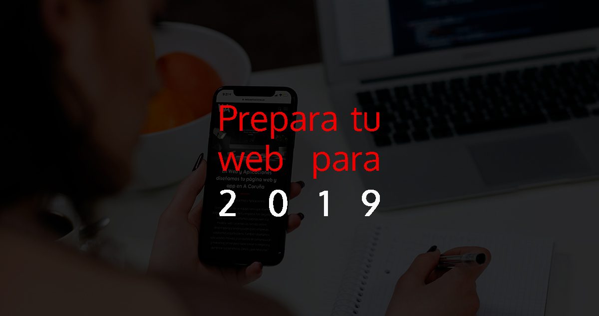 Página web para 2019 en Web y Aplicaciones